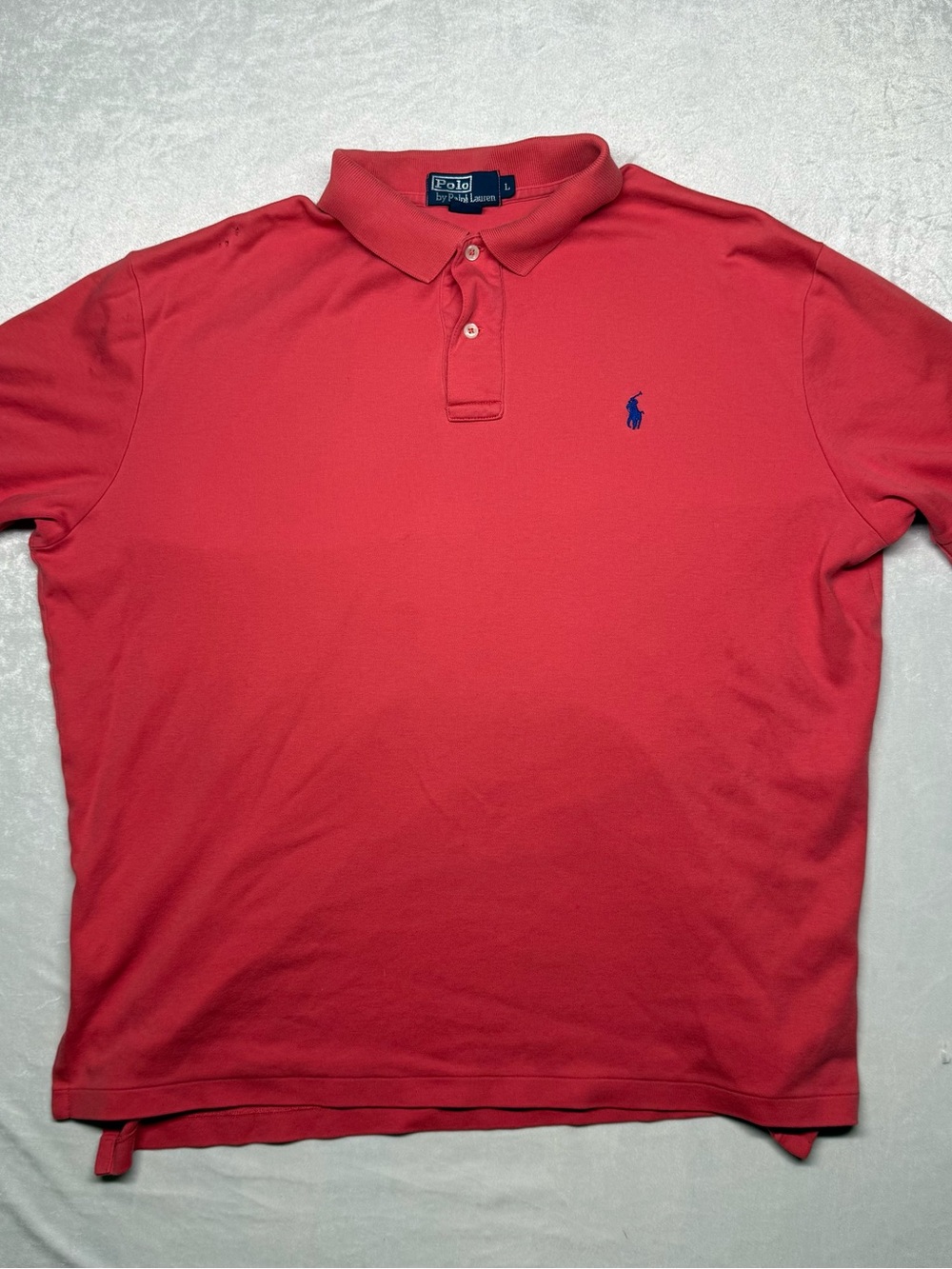 Polo by Ralph Lauren Coral Red Polo with Navy Pony